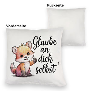kleiner Fuchs Glaube an dich selbst Kissen