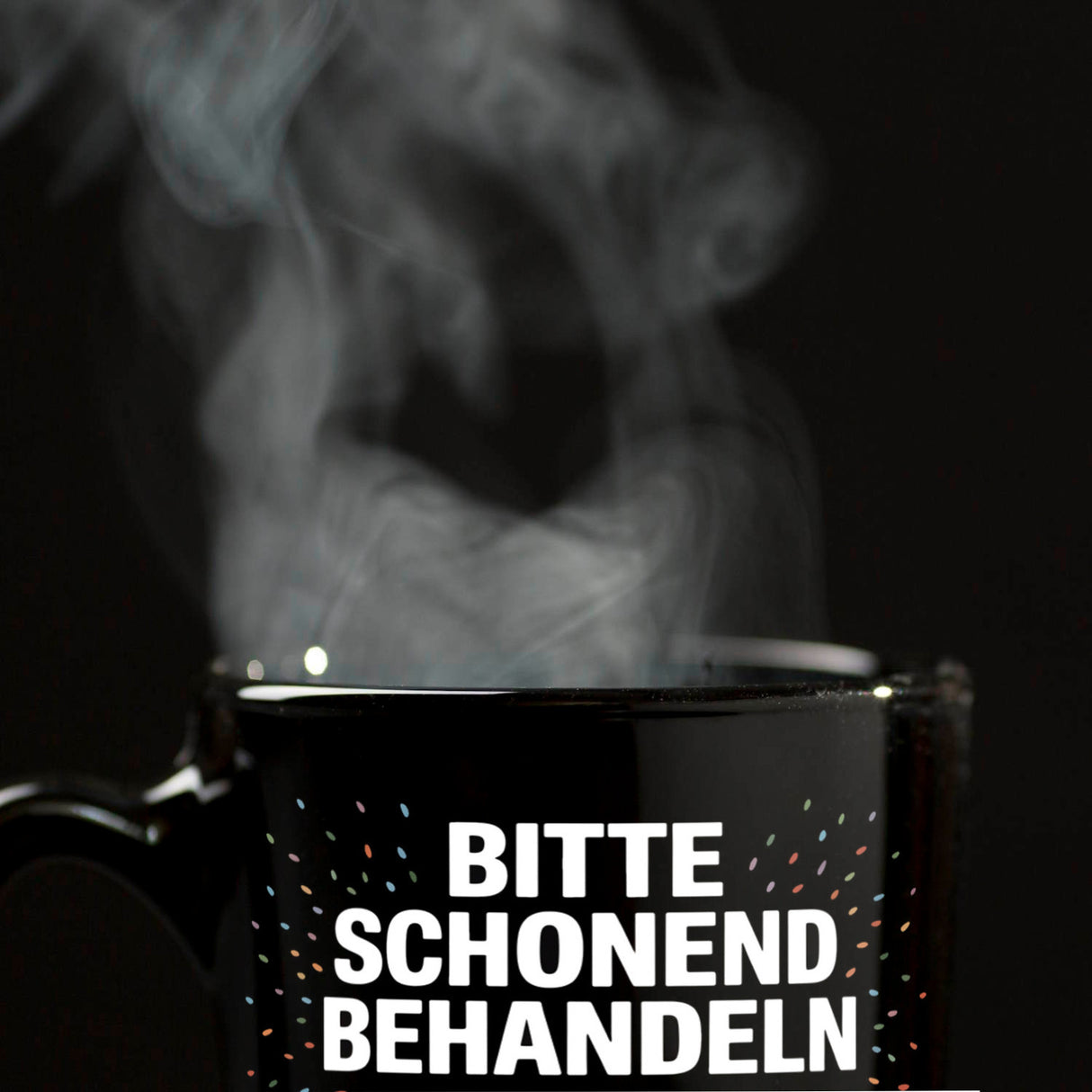 Wäschepflegeetikett Kaffeebecher bitte schonend behandeln wird 35