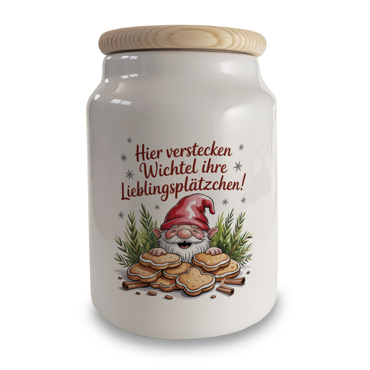 Hier verstecken Wichtel ihre Lieblingsplätzchen! Keksdose