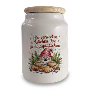 Hier verstecken Wichtel ihre Lieblingsplätzchen! Keksdose