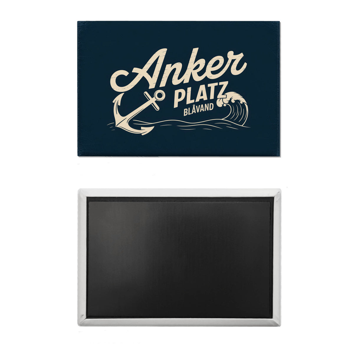 Anker Platz Blåvand Souvenir Souvenir Magnet mit Vintage-Nautik-Design
