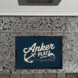 Anker Platz Blåvand Fußmatte in 35x50 cm mit Vintage-Nautik-Design