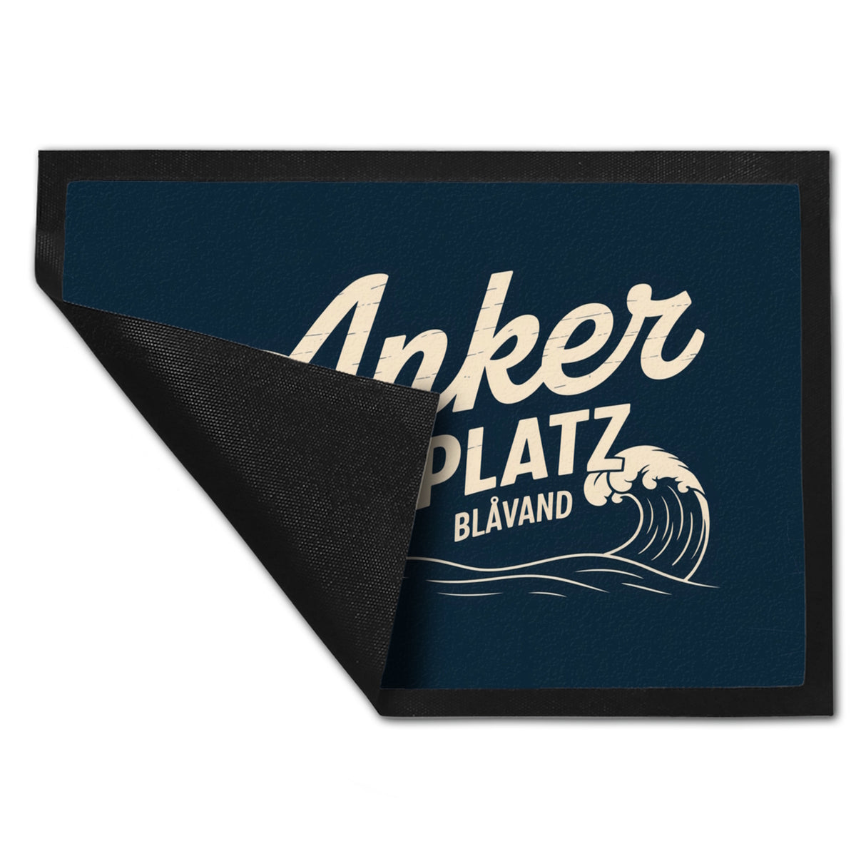 Anker Platz Blåvand Fußmatte in 35x50 cm mit Vintage-Nautik-Design
