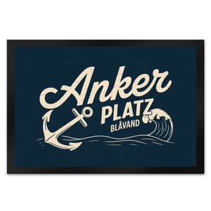 Anker Platz Blåvand Fußmatte in 35x50 cm mit Vintage-Nautik-Design