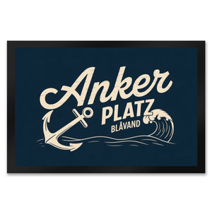 Anker Platz Blåvand Fußmatte in 35x50 cm mit Vintage-Nautik-Design
