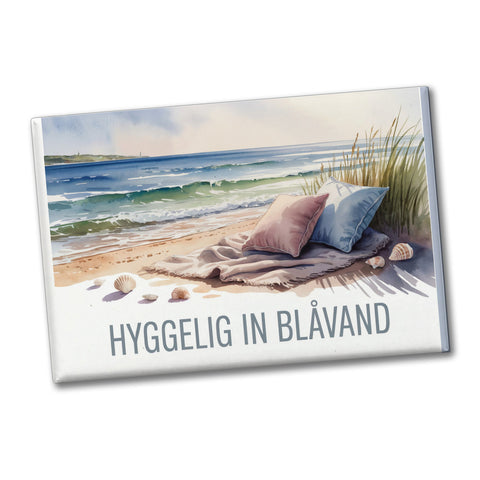 HYGGELIG IN BLÅVAND Nordseeküste Souvenir Souvenir Magnet