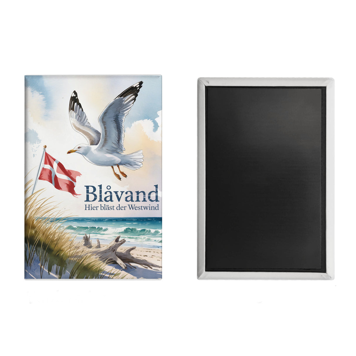 Blåvand Souvenir Souvenir Magnet – Hier bläst der Westwind