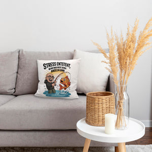 Fröhlicher Angler Spruch Kissen für Angelfans