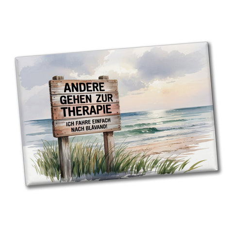 BLÅVAND statt Therapie Strandszene Souvenir Souvenir Magnet