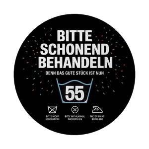 Wäschepflegeetikett Magnet bitte schonend behandeln wird 55