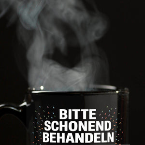 Wäschepflegeetikett Kaffeebecher bitte schonend behandeln wird 75