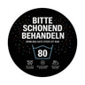 Wäschepflegeetikett Magnet bitte schonend behandeln wird 80