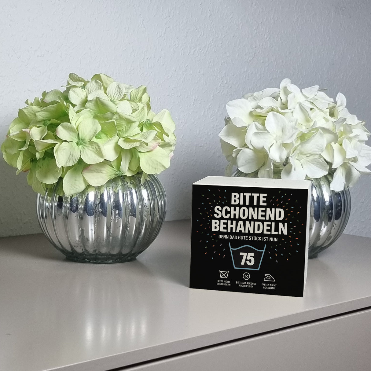 Wäschepflegeetikett Magnet bitte schonend behandeln wird 75 Spardose