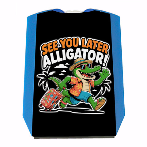 See you later alligator! Parkscheibe mit lustigem Krokodil