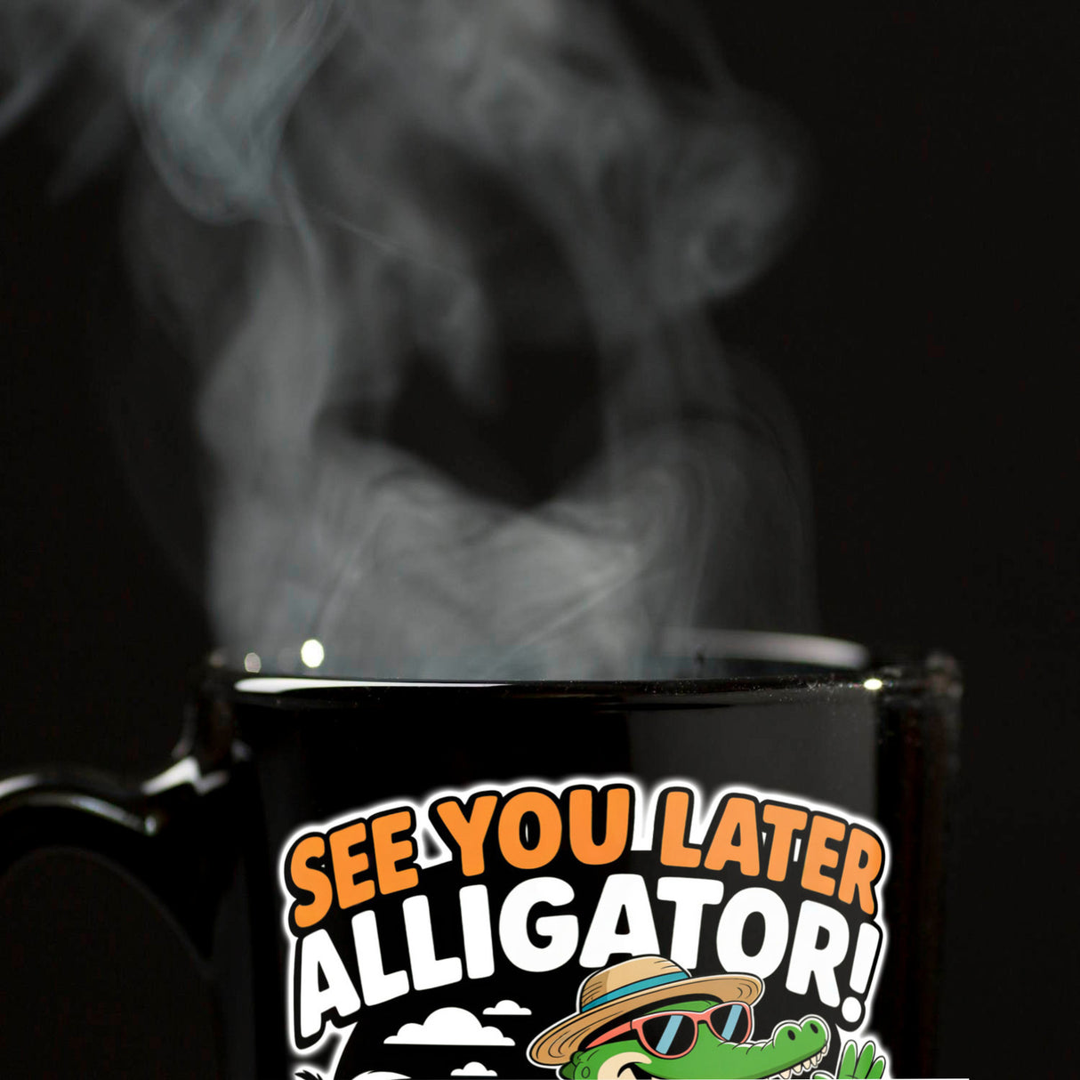 See you later alligator! Tasse mit lustigem Krokodil
