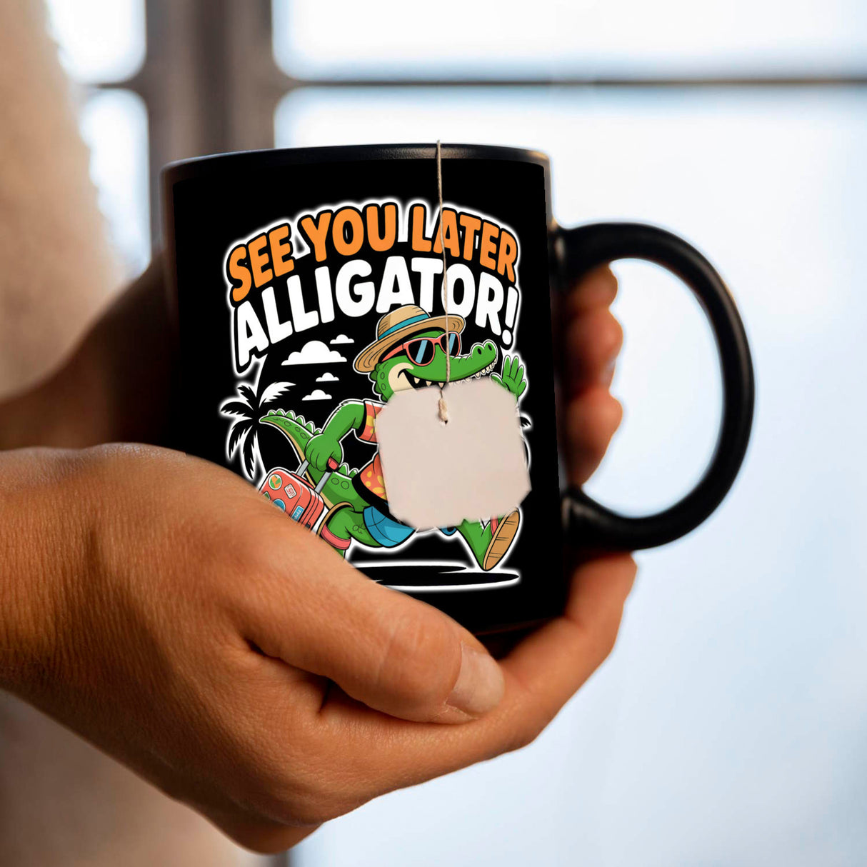 See you later alligator! Tasse mit lustigem Krokodil
