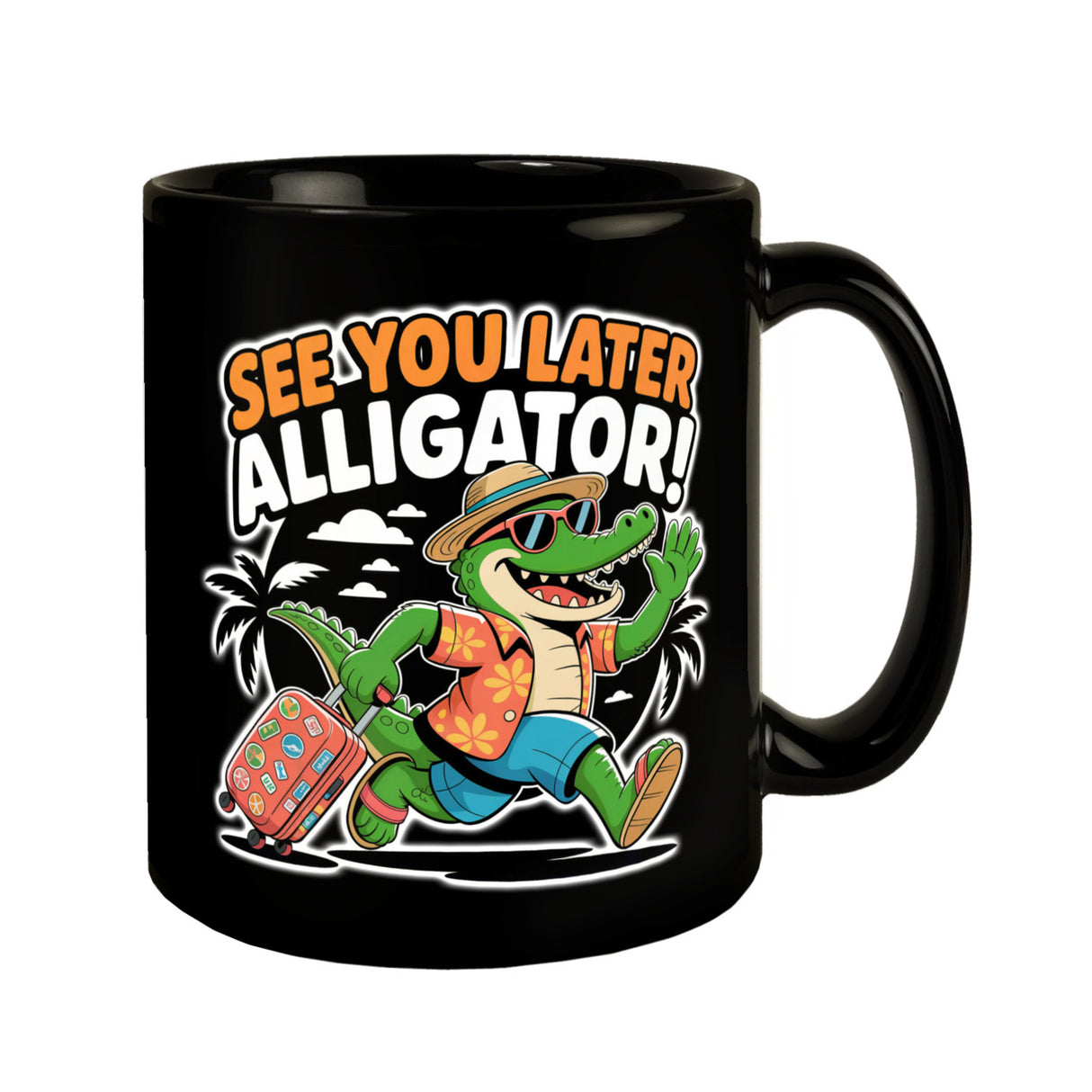 See you later alligator! Tasse mit lustigem Krokodil
