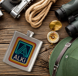 Retro Discounter ALKI Flachmann für Designliebhaber