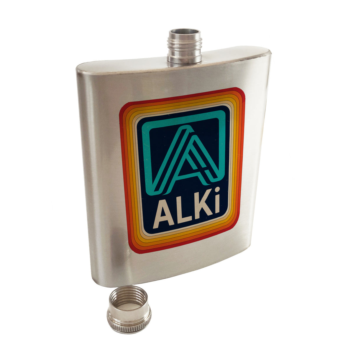 Retro Discounter ALKI Flachmann für Designliebhaber