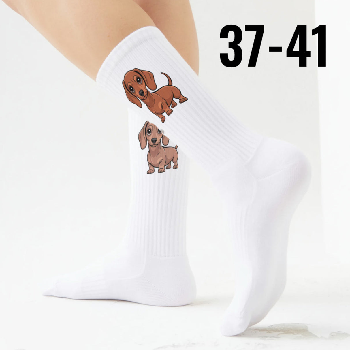 epicsocks Dackelliebe Braune Dackel Socken in 37-41 im Paar
