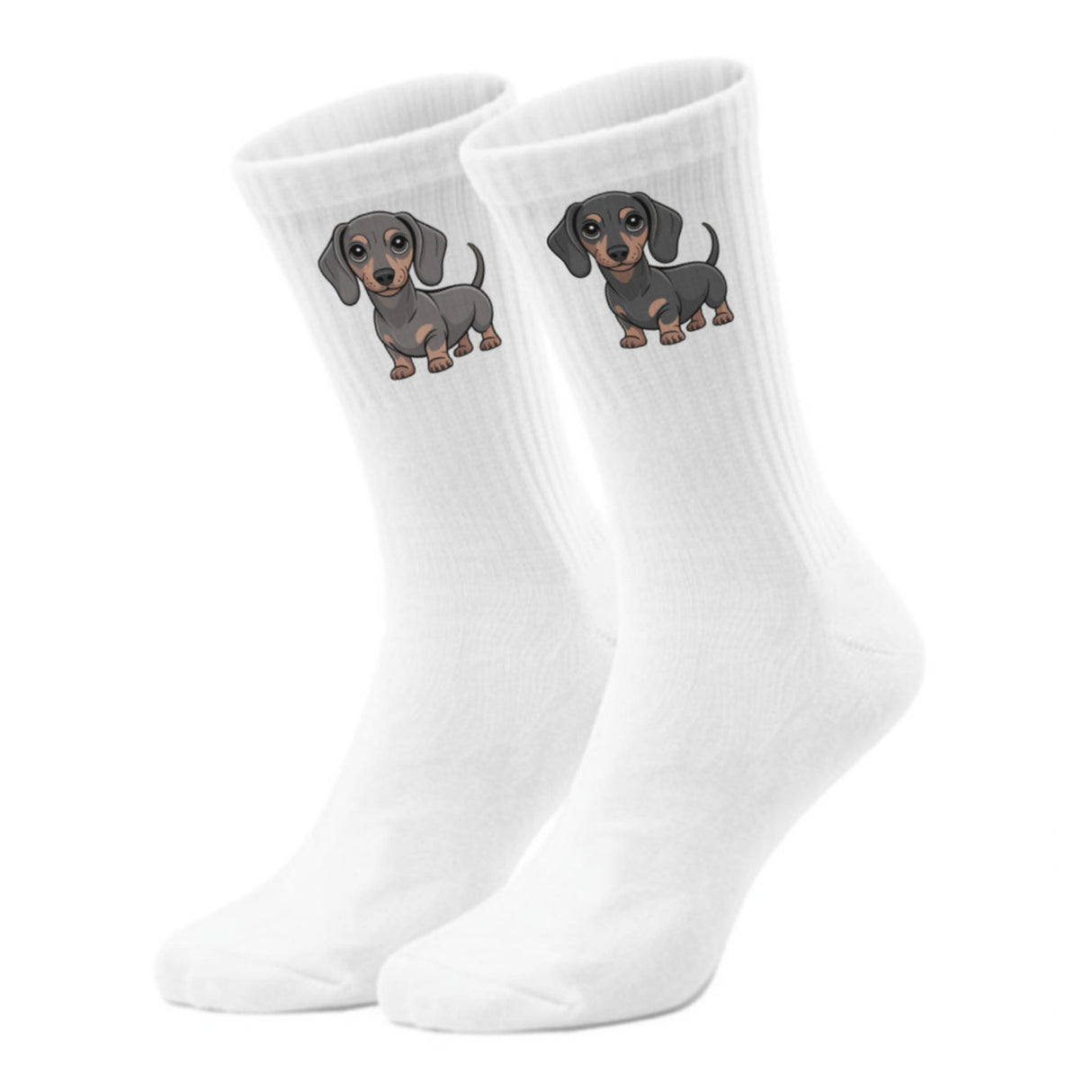 epicsocks Dackelliebe Graue Dackel Socken in 37-41 im Paar