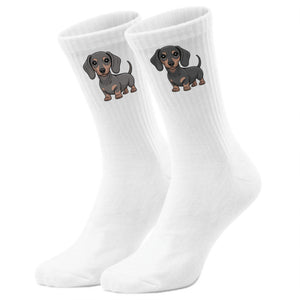 epicsocks Dackelliebe Graue Dackel Socken in 37-41 im Paar