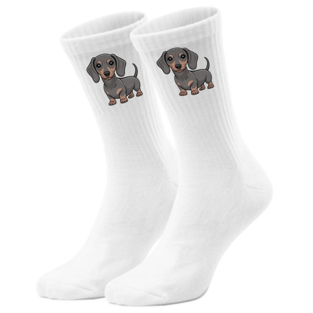 epicsocks Dackelliebe Hellgrauer Dackel Socken in 37-41 im Paar