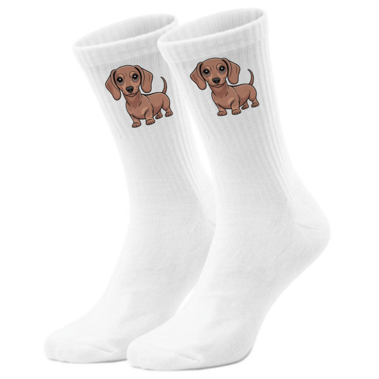 epicsocks Dackelliebe Beiger Dackel Socken in 37-41 im Paar