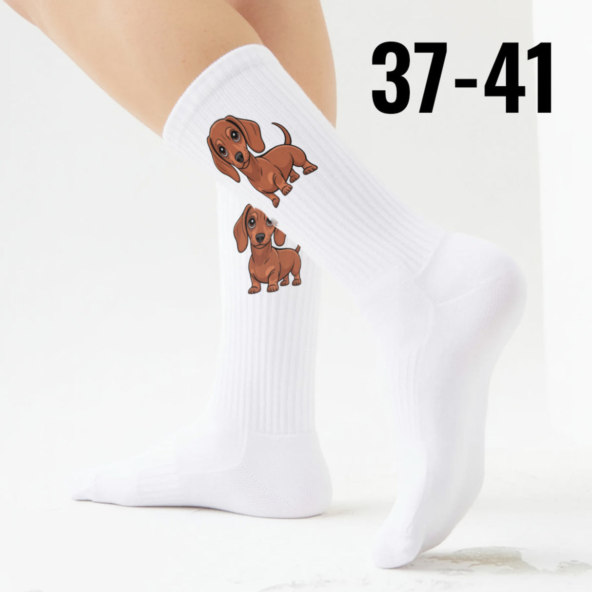 epicsocks Dackelliebe Rotbrauner Dackel Socken in 37-41 im Paar