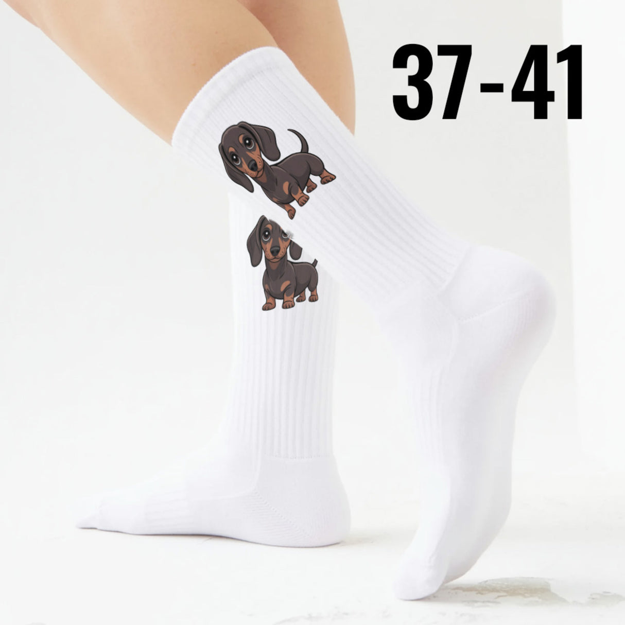 epicsocks Dackelliebe Brauner Dackel Socken in 37-41 im Paar