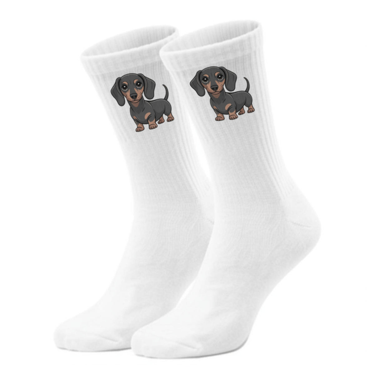 epicsocks Dackelliebe Dunkelgrauer Dackel Socken in 37-41 im Paar