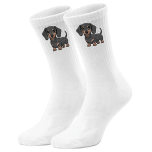 epicsocks Dackelliebe Dunkelgrauer Dackel Socken in 37-41 im Paar