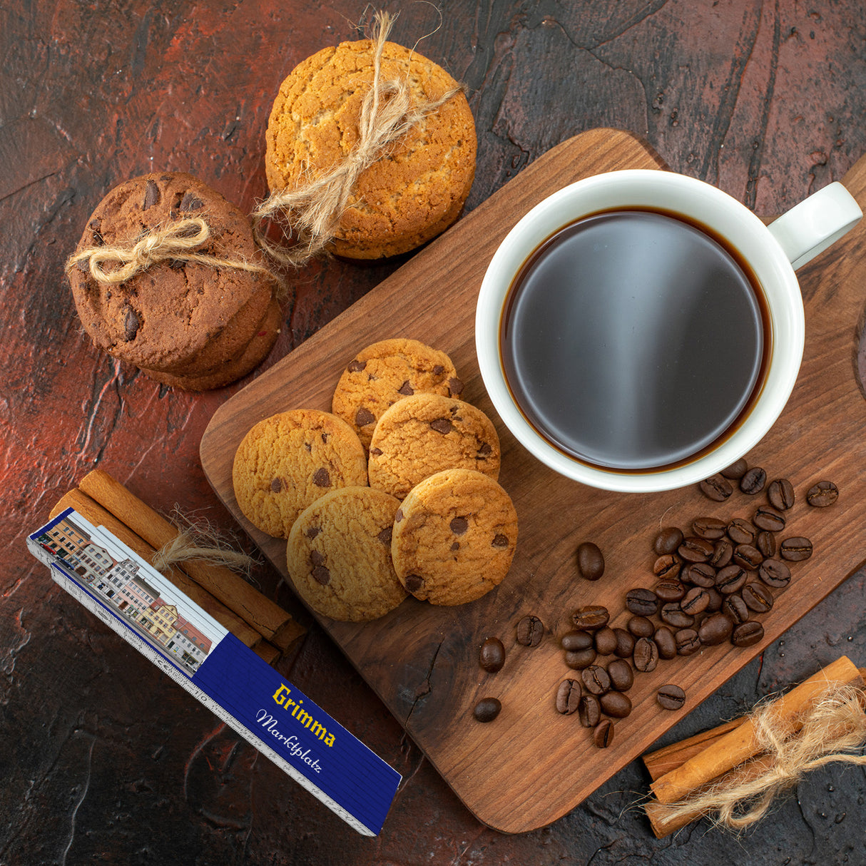 streetline Grimma Marktplatz Meterstab aus Holz