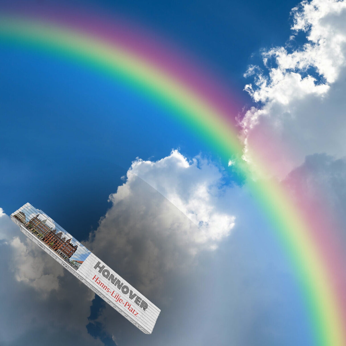 streetline Hannover Hanns-Lilje-Platz Meterstab aus Holz