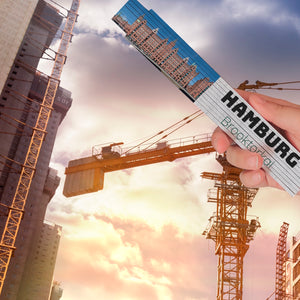 streetline Hamburg Brooktorkai Meterstab aus Holz