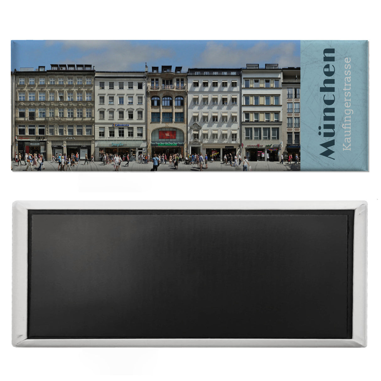 streetline München Kaufingerstrasse Panorama Souvenir Magnet
