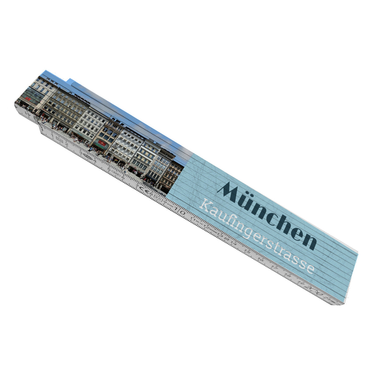 streetline München Kaufingerstrasse Meterstab aus Holz