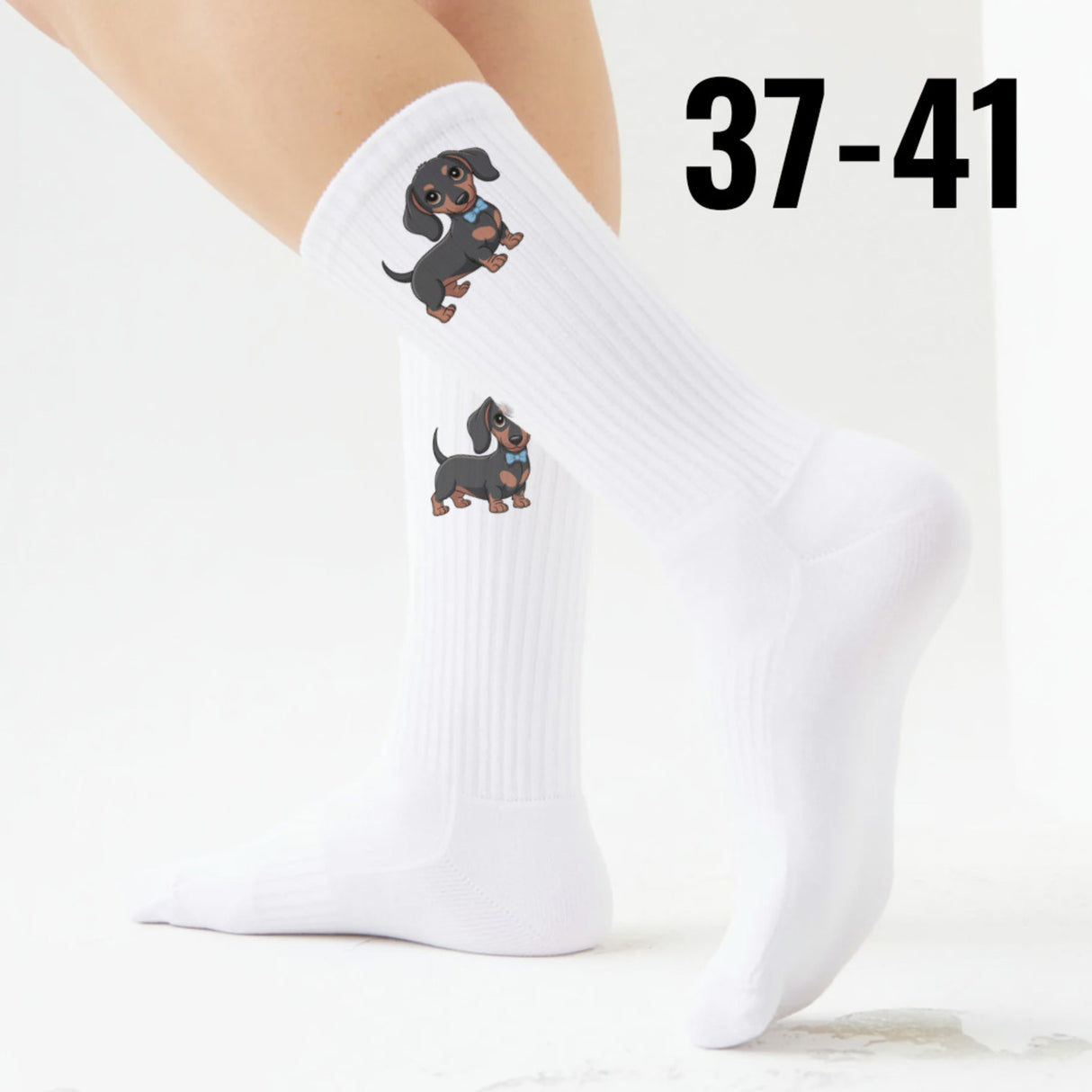 epicsocks Dackel Dreams Schleife Socken in 37-41 im Paar