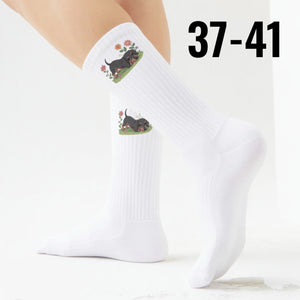 epicsocks Dackel Dreams Blumenwiese Socken in 37-41 im Paar