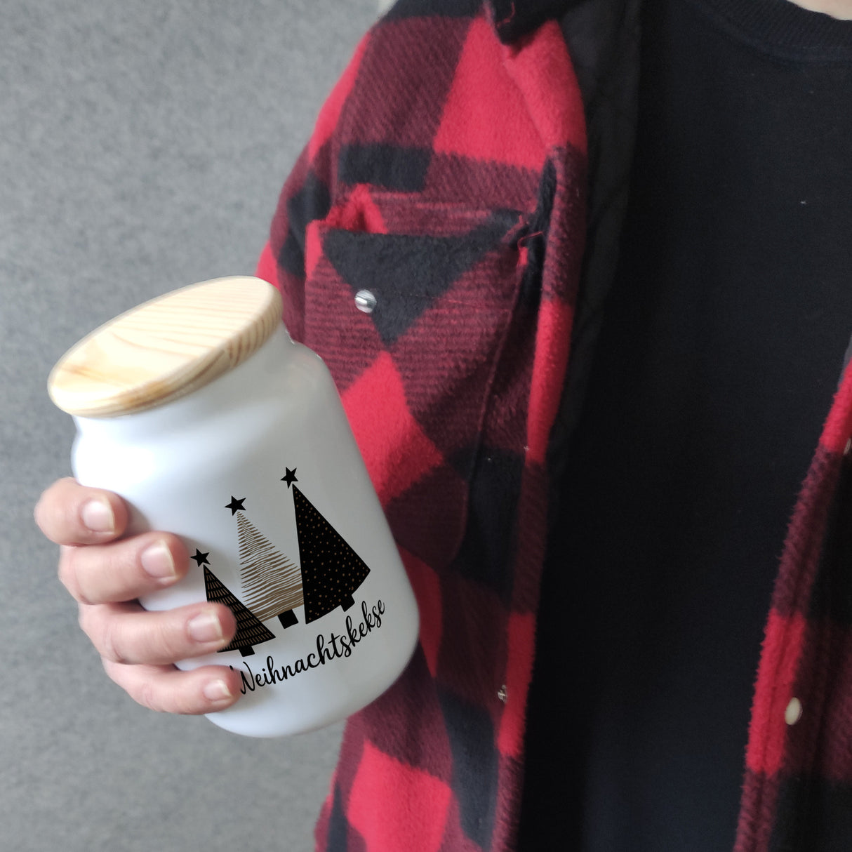 Weihnachtsbäume Weihnachtskekse Keksdose