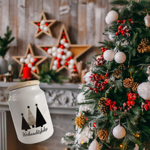 Weihnachtsbäume Weihnachtskekse Keksdose