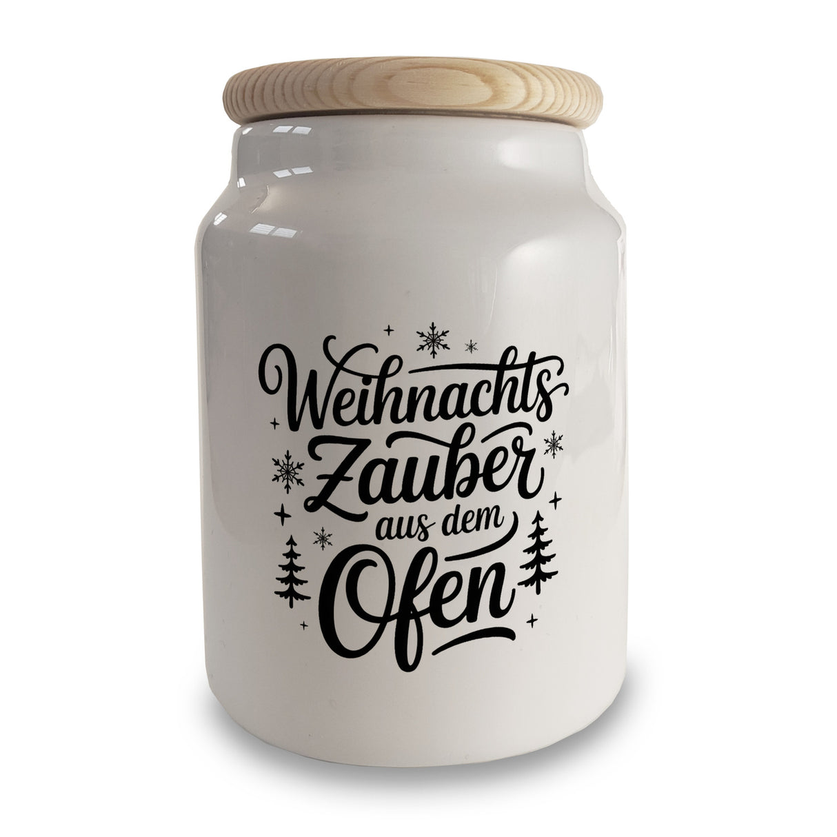 Weihnachtszauber Typografie Keksdose