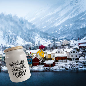 Weihnachtszauber Typografie Keksdose