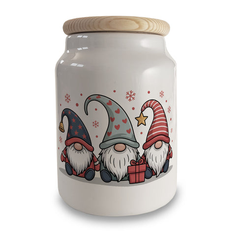 Weihnachtswichtel mit Geschenk Keksdose Weihnachten