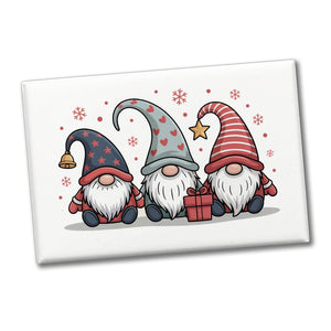 Weihnachtswichtel mit Geschenk Souvenir Magnet Weihnachten
