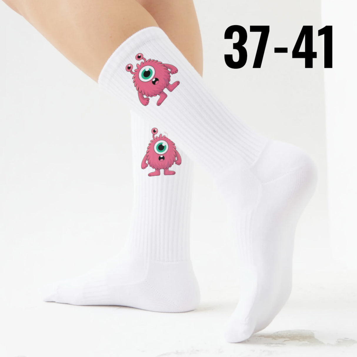 epicsocks Knuddelmonster Pinkes Monster Socken in 37-41 im Paar