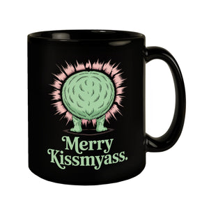 Hinterteil Weihnachtsmuffel Merry Kissmyass Tasse Weihnachten