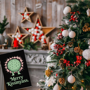 Hinterteil Weihnachtsmuffel Merry Kissmyass Souvenir Magnet Weihnachten