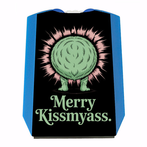 Hinterteil Weihnachtsmuffel Merry Kissmyass Parkscheibe Weihnachten