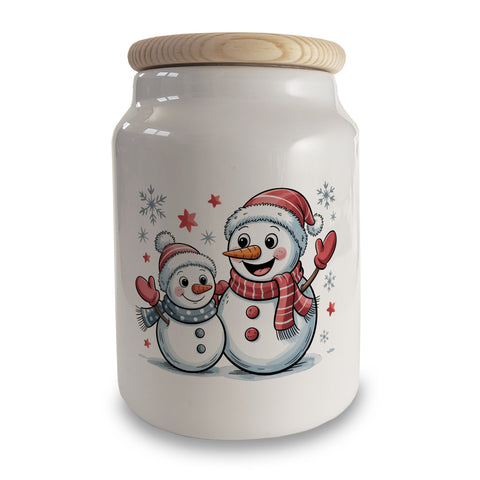 Cartoon Schneemänner Schneeflocken Keksdose n